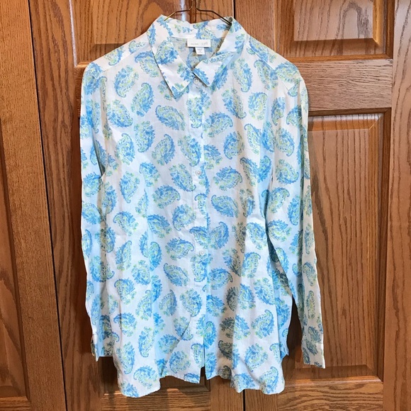 J. Jill linen button down - Picture 1 of 2